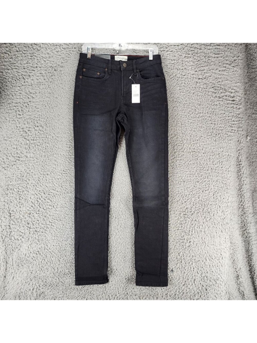 Jachs Jeans Mens 30x34 Black Stretch Mid Rise Straight Fit *NWT*